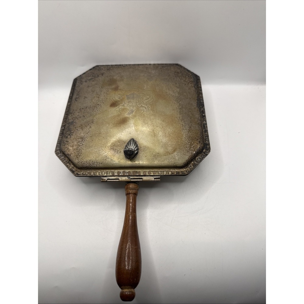 Ornate Claw Foot Silent Butler Crumb Catcher Wood Handle 1883 FB Rogers Vintage